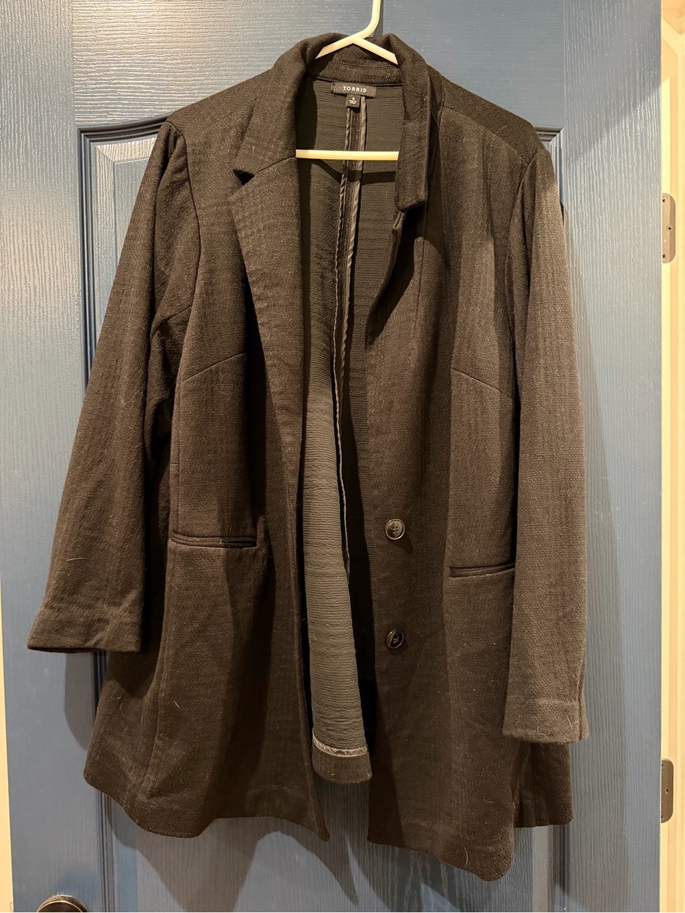 torrid Black Single-Breasted Trench Coat